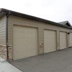 Garage spaces at an apartment complex - Elements at Prairie Center