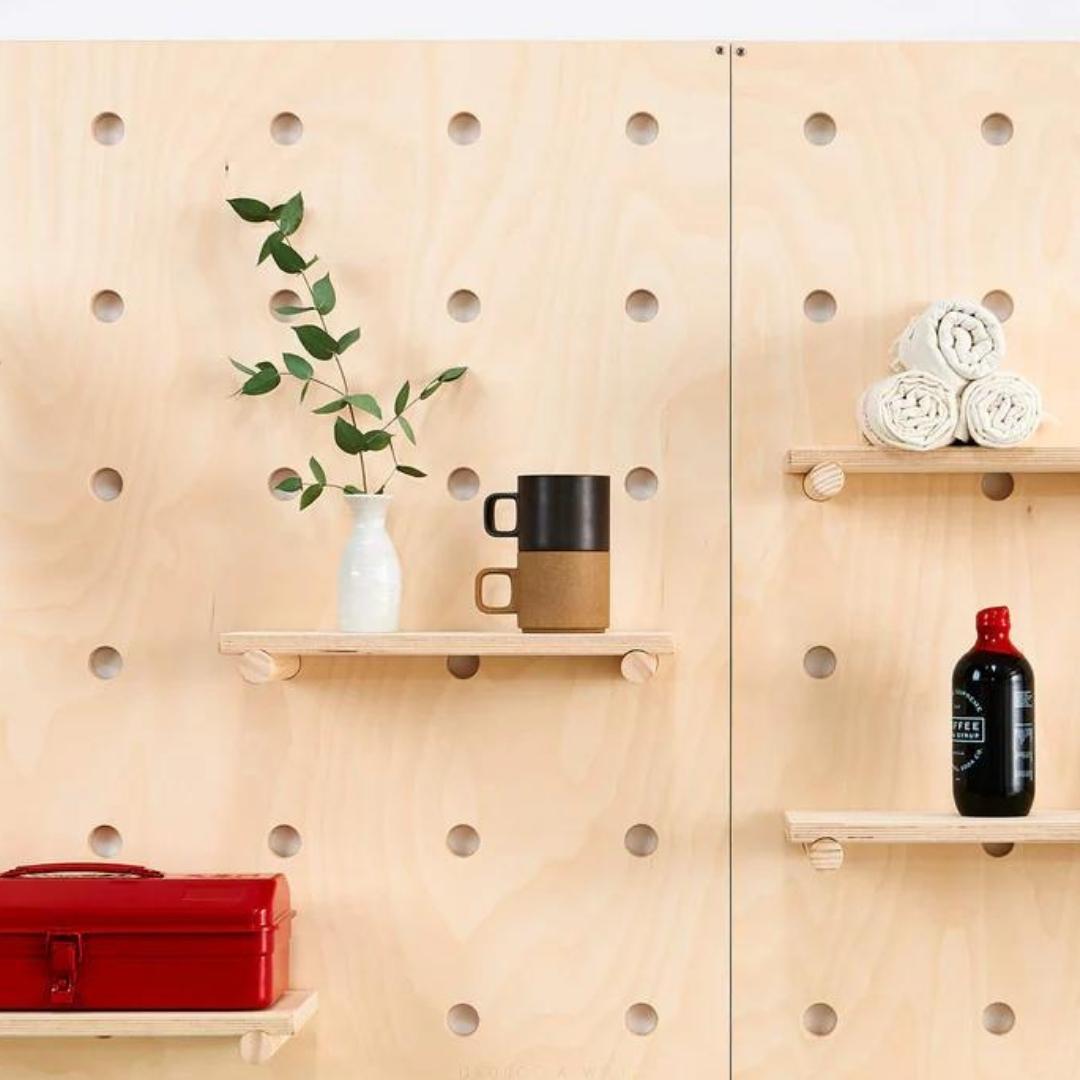image of a peg board