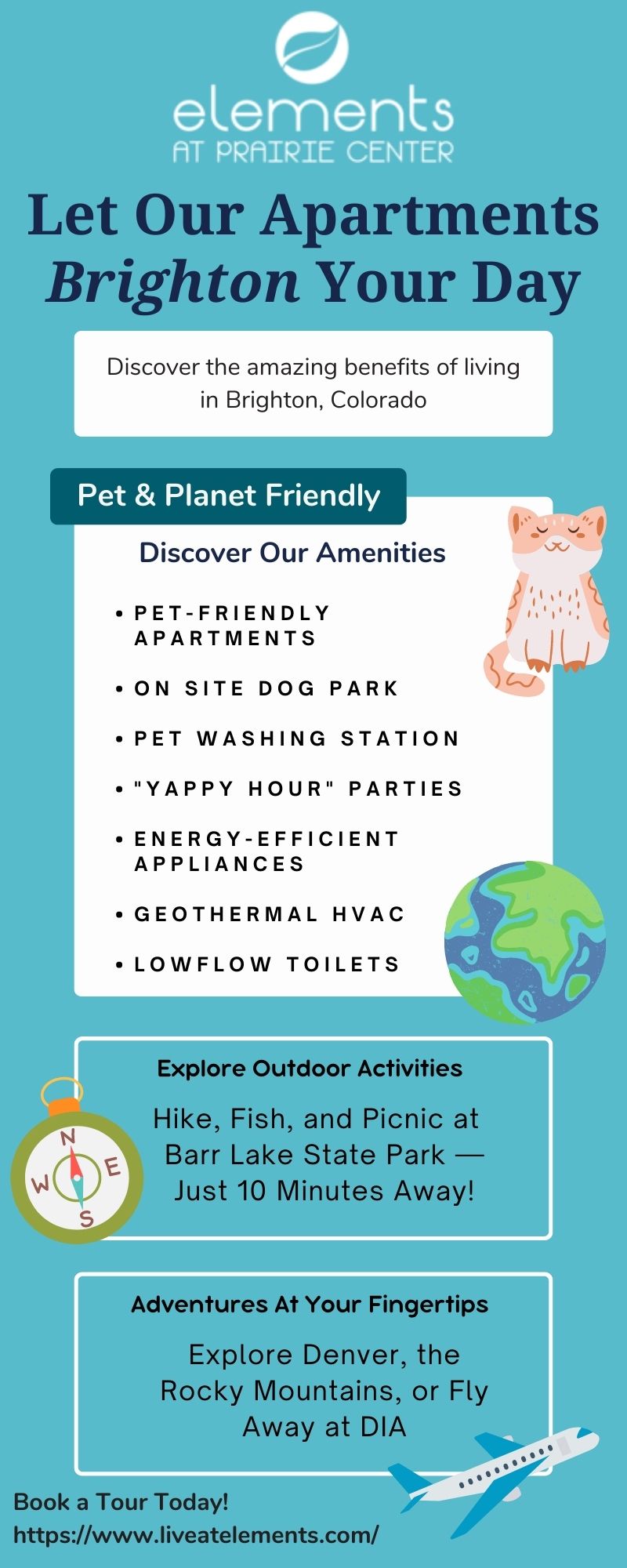 Infographic about apartment amenities