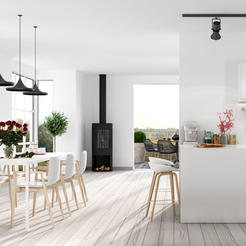 sun-lit apartment kitchen