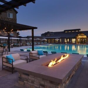 luxury apartment pool