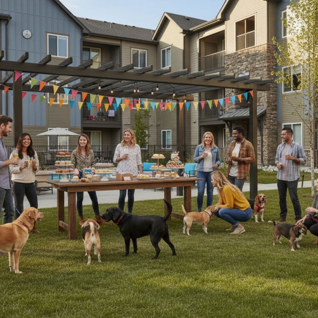 Community event with pets