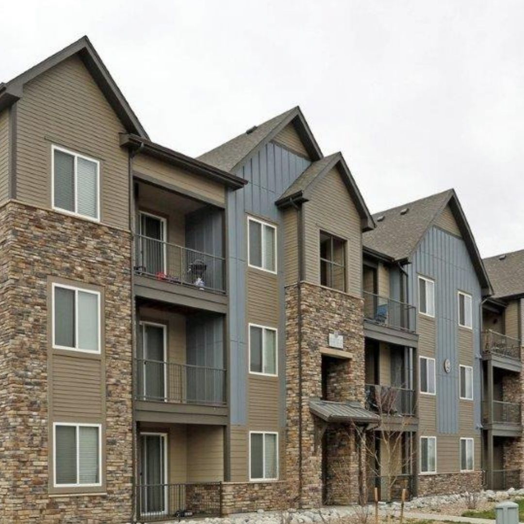 exterior of apartment building showing balconies